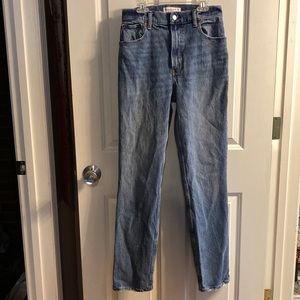 Size 27 The ‘90s Straight Ultra High Rise Abercrombie & Fitch Jeans